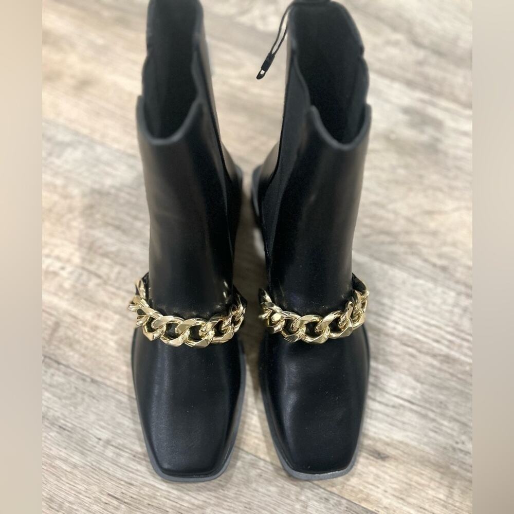 ZARA Black US 8 Square Toe Boots NWT LAST ONE!!! - Picture 11 of 16